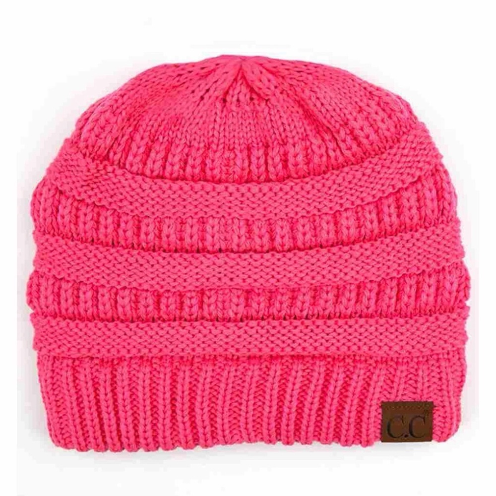 C.C Kids Bright Pink Knit Hat